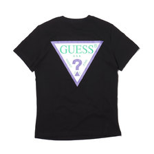 GUESS MEN'S S/SLV TEE SHIRT W/CHEST & BACK PRINT BLACK MJ2K7701WS-BLK画像