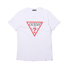 GUESS MEN'S S/SLV TEE SHIRT WHITE MK2K9405K-WHT画像