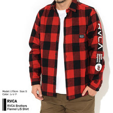 RVCA RVCA Brothers Flannel L/S Shirt BA042-106画像