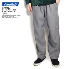 RADIALL CAMINO - STRAIGHT FIT EASY PANTS -GRAY- RAD-20AW-PT005画像