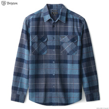 Brixton BOWERY L/S FLANNEL (NAVY/CAROLINA BLUE)画像