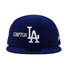 NEW ERA LOS ANGELES DODGERS 9FIFTY COMPTON SNAPBACK CAP BLUE CS70569053画像