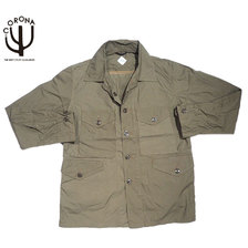 CORONA CS006-20-02 T-54 JAC SHIRT COTTON TYPEWRITER CLOTH dark khaki画像