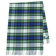 Johnstons CASHMERE STOLES (190cm&times;70cm) GREEN&times;BLUE AU5405画像