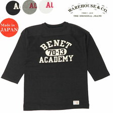 WAREHOUSE Lot 4063 7分袖フットボールT BENET画像