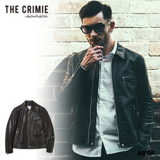 CRIMIE SINGLE RIDERS LAMB LEATHER JACKET CR1-02L5-JK03画像