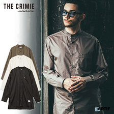 CRIMIE ROBERT OVERSIZE BAND COLLAR LONG SHIRT CR1-02L5-SL07画像