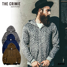 CRIMIE LEOPARDO SHAGGY KNIT ZIP PARKA CR1-02L5-KN05画像