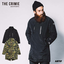 CRIMIE 3LAYER HOOD IN STAND COLLAR HIGH TECH THINSULATE DOWN MODS COAT CR1-02L5-JK09画像