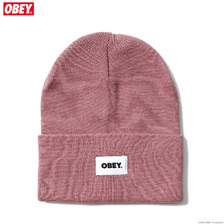 OBEY BOLD LABEL ORGANIC BEANIE (MESA ROSE)画像