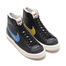 NIKE W BLAZER MID '77 BLACK/PACIFIC BLUE-HABANERO RED-SAIL DA2142-046画像