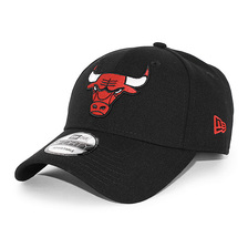 NEW ERA CHICAGO BULLS 9FORTY ADJUSTABLE CAP BLACK NR11405614画像