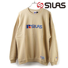 SILAS × RUSSELL PIGMENT DYE SWEAT CREW BEIGE 110203012006画像