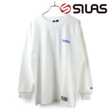 SILAS &times; RUSSELL PIGMENT DYE LS TEE WHITE 110203011012画像