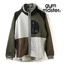 gym master ジャガード裏毛ジップフード 杢グレーCRZ G533616-90画像