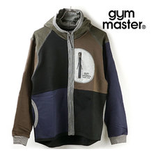 gym master ジャガード裏毛ジップフード ブラックCRZ G533616-91画像
