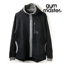 gym master ジャガード裏毛ジップフード ブラック G533616-05画像