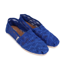 TOMS WOMENS SEASONAL CLASSICS COBALT CROCHET 10001168画像