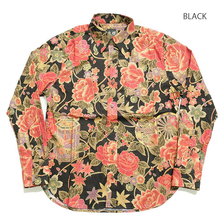 衣櫻 Lot.SA-1360 シーチング素材 長袖レギュラーシャツ "金粉牡丹" SA1360画像