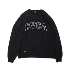 RVCA RVCA UNIVERSITY CREW BLACK BA042005-BLK画像