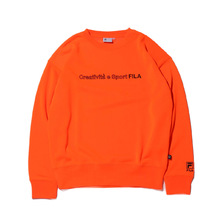 FILA NEON COLOR CREW NEON ORANGE FM9821-38画像