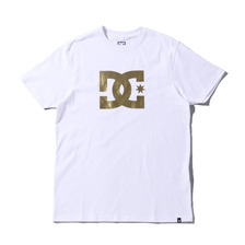 DC SHOES 19 PRINT STAR SS WHITE x GOLD 5126J930-WG3画像