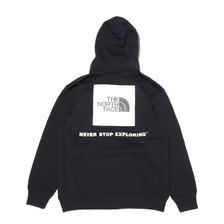 THE NORTH FACE BACK SQUARE LOGO HOODIE BLACK NT62040-K画像