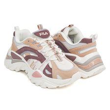 FILA ELECTROVE SUEDE SNOW WHITE / CREAM TAN / TWILIGHT MAUVE F5165-0182画像