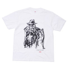 Supreme &times; Yohji Yamamoto 20FW Scribble Portrait Tee WHITE画像