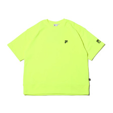 FILA NEON COLOR CREW TEE NEON YELLOW FM9822-18画像