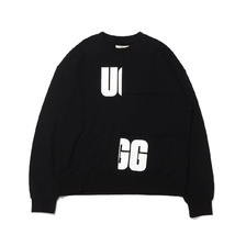 UGG BLOCKING SWEAT BLACK 20AW-UGTP04画像