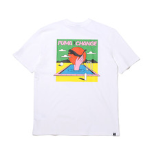 PUMA DOWNTOWN GRAPHIC TEE WHITE 599181-02画像