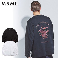 MSML ROSE&SKULL OVERSIZED LONG SLEEVE TEE M21-02L5-TL01画像