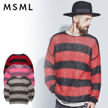 MSML MOHAIR BORDER KNIT M11-02L5-KN02画像