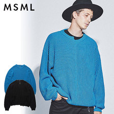 MSML BACK ZIP BALLOON KNIT M11-02L5-KN01画像