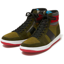 MSML SUEDE ZIP SNEAKER KHAKI M11-02L5-FW02画像