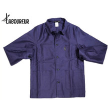 Le LABOUREUR VESTON MOLESKIN FRENCH COVERALL navy画像