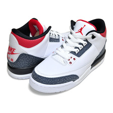 NIKE AIR JORDAN 3 RETRO SE (GS) "Denim" white/fire red-black CZ6634-100画像