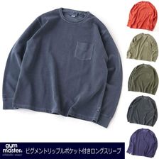 gym master ピグメントリップルポケット付きロングスリーブ G333682画像