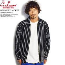 COOKMAN DELIVERY JACKET -STRIPE BLACK- 231-03429画像