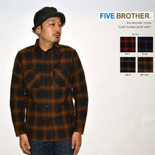 FIVE BROTHER ライトフランネルワークシャツ 151945画像