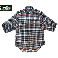 GITMAN VINTAGE L/S REGULAR FIT B.D. FLANNEL SHIRTS small black画像