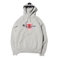 Champion &times; ATMOS LAB P/O HOODED SWEATSHIRT GREY C8-S114-070画像
