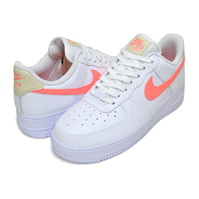 NIKE WMNS AIR FORCE 1 07 white/atomic pink-fossil-wht 315115-157画像