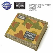 Buzz Rickson's &times; PORTER CAMOUFLAGE WALLET BR02659画像