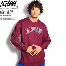 LEFLAH ARCH LOGO LONG TEE -BURGUNDY-画像