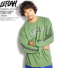 LEFLAH ARCH LOGO LONG TEE -GREEN-画像