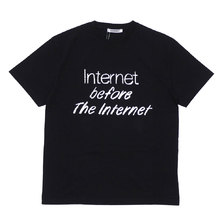 Highsnobiety &times; Colette Mon Amour THE INTERNET BEFORE THE INTERNET Tee BLACK画像