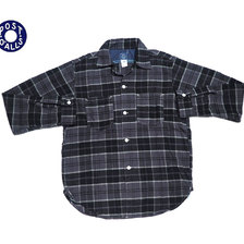 POST OVERALLS 3205 E-Z CRUZ-R2 COTTON FLANNEL SHIRTS black x grey画像