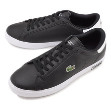 LACOSTE POWER COURT 0520 1 BLK/WHT SM00600-312画像